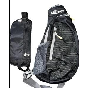 Crossbody Business Messenger Sling Shoulder Bag Slim Design Unisex + Travel Belt